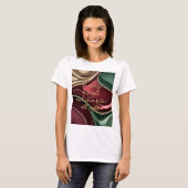 Classic t-shirt in stylish abstract graphic (Vorne ganz)