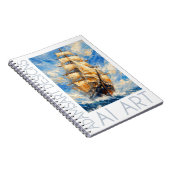 Classic Tall Ship at Sea – Impasto Nautical Art Notizblock (Rechte Seite)