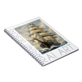 Classic Tall Ship at Sea – Impasto Nautical Art Notizblock (Rechte Seite)