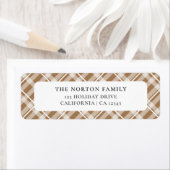 Classic Tan Brown Tartan Karierte Bauernfamilie (Insitu)