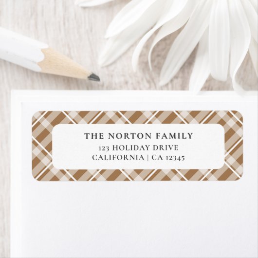 Classic Tan Brown Tartan Karierte Bauernfamilie (Insitu)