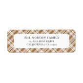 Classic Tan Brown Tartan Karierte Bauernfamilie (Vorne)