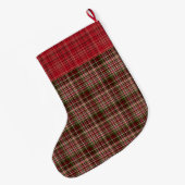 Classic Tartan Großer Weihnachtsstrumpf (Rückseite (Hängend))