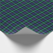 Classic tartan in blue geschenkpapier (Ecke)