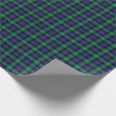 Classic tartan in blue geschenkpapier (Ecke)