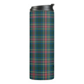 Classic Tartan Karierte INITIALS Festlicher Feiert Thermosbecher (Nach links gedreht)