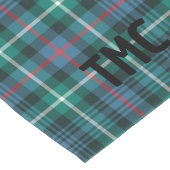 Classic Tartan Karierte INITIALS Festlicher Urlaub Großer Tischläufer (Ecke)
