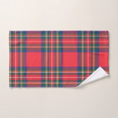 Classic Tartan Karierte Weihnachtsinitials Preppy Badhandtuch Set (Handtuch)
