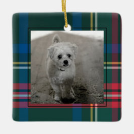 Classic Tartan Kariertes Foto Keramik Orna Keramikornament