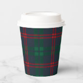 Classic Tartan Navy Plaid Preppy  Pappbecher (Vorderseite)