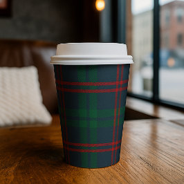 Classic Tartan Navy Plaid Preppy Pappbecher