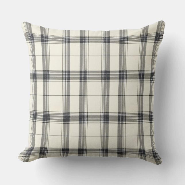 Classic Tartan Neutral Kissen (Vorderseite)