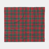 Classic Tartan Plaid Christmas Fleecedecke (Vorderseite (Horizontal))