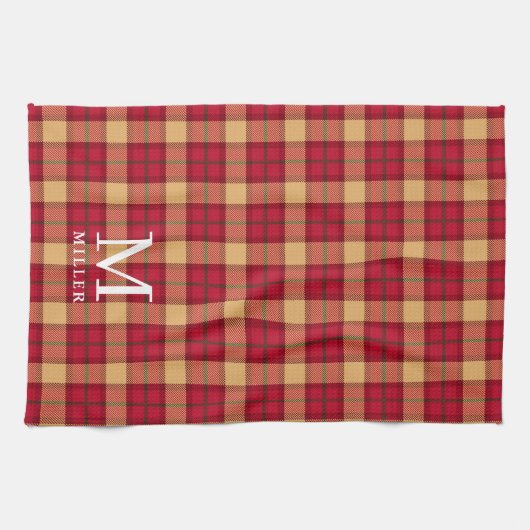 Classic Tartan Plaid Christmas Geschirrtuch (Horizontal)