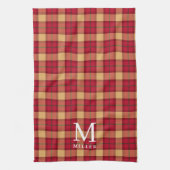 Classic Tartan Plaid Christmas Geschirrtuch (Vertikal)