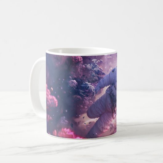 Classic Tasse, 11 oz - Man on Space Kaffeetasse (Vorderseite Links)