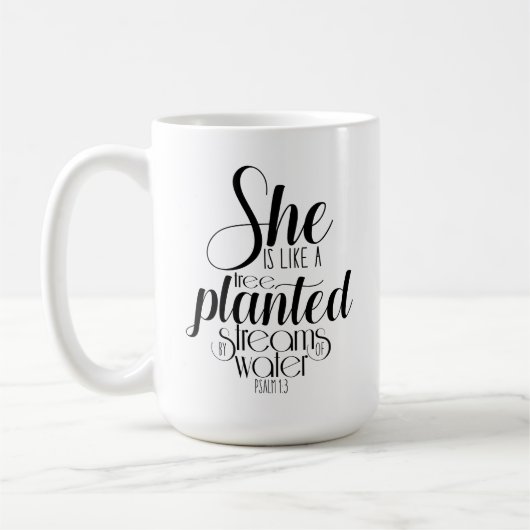 Classic Tasse-She ist wie ein Baum Kaffeetasse (Links)