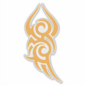 Classic Tattoo Inspired Line Art Design Aufkleber (Vorderseite)