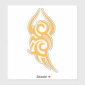 Classic Tattoo Inspired Line Art Design Aufkleber (Blatt)