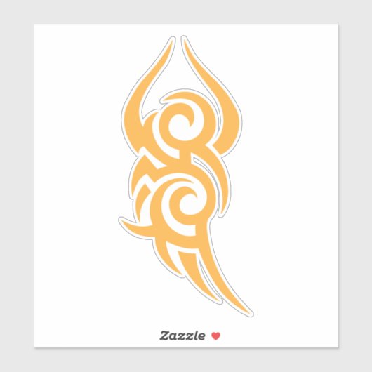 Classic Tattoo Inspired Line Art Design Aufkleber (Blatt)