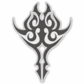 Classic Tattoo Inspired Line Art Design Aufkleber (Vorderseite)