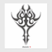 Classic Tattoo Inspired Line Art Design Aufkleber (Blatt)