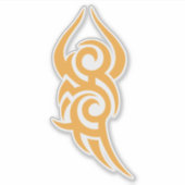 Classic Tattoo Inspired Line Art Design Aufkleber (Vorderseite)