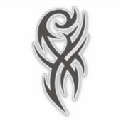 Classic Tattoo Inspired Line Art Design Aufkleber (Vorderseite)