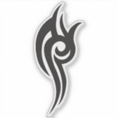 Classic Tattoo Inspired Line Art Design Aufkleber (Vorderseite)