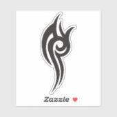 Classic Tattoo Inspired Line Art Design Aufkleber (Blatt)