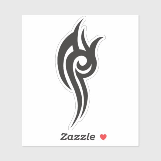 Classic Tattoo Inspired Line Art Design Aufkleber (Blatt)