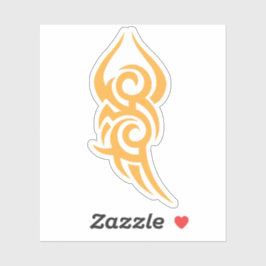 Classic Tattoo Inspired Line Art Design Aufkleber