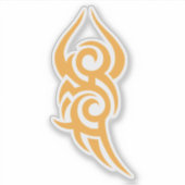 Classic Tattoo Inspired Line Art Design Aufkleber (Vorderseite)