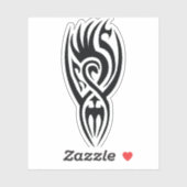 Classic Tattoo Inspired Line Art Design Aufkleber (Blatt)