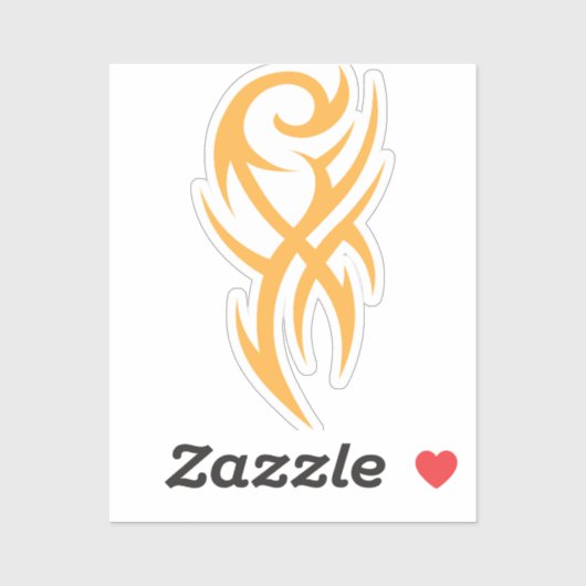 Classic Tattoo Inspired Line Art Design Aufkleber (Blatt)