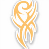 Classic Tattoo Inspired Line Art Design Aufkleber (Vorderseite)