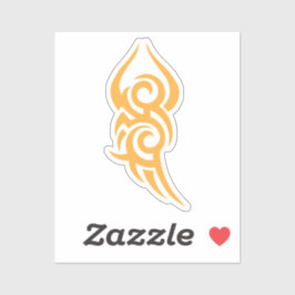 Classic Tattoo Inspired Line Art Design Aufkleber