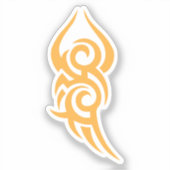 Classic Tattoo Inspired Line Art Design Aufkleber (Vorderseite)