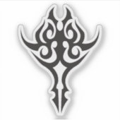 Classic Tattoo Inspired Line Art Design Aufkleber (Vorderseite)