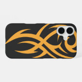 Classic Tattoo Inspired Line Art Design iPhone 16 Hülle (Rückseite (Horizontal))