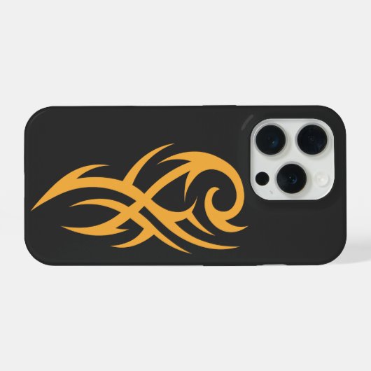 Classic Tattoo Inspired Line Art Design iPhone Hülle (Rückseite (Horizontal))