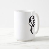 Classic Tattoo Inspired Line Art Design Kaffeetasse (VorderseiteRechts)