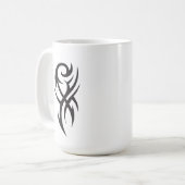 Classic Tattoo Inspired Line Art Design Kaffeetasse (Vorderseite Links)