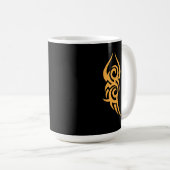 Classic Tattoo Inspired Line Art Design Kaffeetasse (VorderseiteRechts)