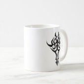 Classic Tattoo Inspired Line Art Design Kaffeetasse (VorderseiteRechts)