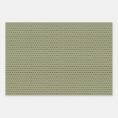 Classic Taupe Beige Brown Gray White Gingham Geschenkpapier Set (Vorderseite 2)
