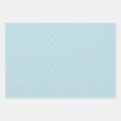 Classic Teddy Bear Blue Bow Baby Dusche Geschenkpapier Set (Vorderseite 3)