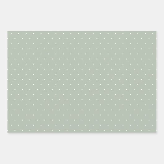 Classic Teddy Bear Sage Green Bow Baby Dusche Geschenkpapier Set (Vorderseite 3)