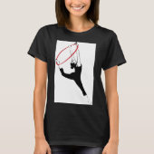 Classic Tee Shirt mit Aerial Hoop Pose (Vorderseite)