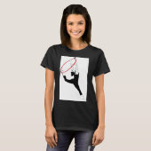 Classic Tee Shirt mit Aerial Hoop Pose (Vorne ganz)